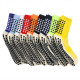 2 Pairs Men Anti Slip Football Socks Sport Socks Athletic Long Socks - Black