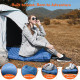 High Qaulity Thicken Inflating Camping Sleeping Mat with Pillow Ultralight Camping Mattress for Camping - Blue