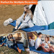 High Qaulity Thicken Inflating Camping Sleeping Mat with Pillow Ultralight Camping Mattress for Camping - Blue