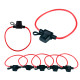 5pcs Inline Fuse Holder to Accept 12V 30A Mini Blade Fuses Splash Proof for Car Bike - S size