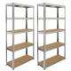 Monster Racking 2 x Galwix Galvanised Steel Shelves, 90cm Wide