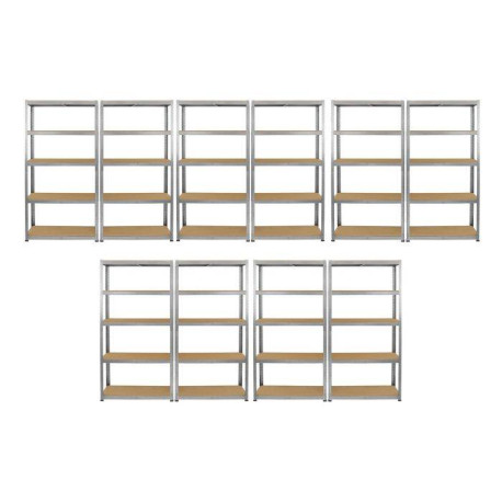 Monster Racking 10 x Galwix Galvanised Steel Shelves, 90cm Wide