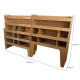 Ford Transit Custom SWB &amp; LWB Offside Plywood Van Racking