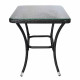 Jardí Rattan Bistro Set Black