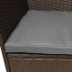 Jardí Rattan Bistro Set Brown