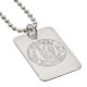 Chelsea FC Silver Plated Dog Tag &amp; Chain