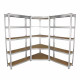 Galwix 90cm Racking Bundle: Corner Shelving and 2 Garage Racking Bays