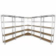Galwix 90cm Racking Bundle: Corner Shelving and 4 Garage Racking Bays