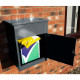 Grey Parcel Post Box