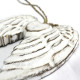 Hand Crafted Small Double Angel Wing &amp; Heart - 15cm