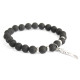 3x Angel Wing / Black Agate - Gemstone Bracelet