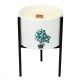 Iron Botanical Candle Holder