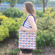Lrg Tote Bag Reversible - Fox - Blue