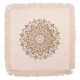 Lotus Mandala  Cushion Cover - 60x60cm - bronze