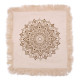 Lotus Mandala  Cushion Cover - 45x45cm - bronze