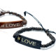 6x Coco Slogan Bracelets - ＃Love