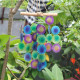 Green &amp; Purple Driftwood Cross Chime