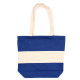 Two Tone Cotton Bag - 38x42x12cm - Blue &amp; Natural - 10oz