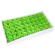 10x Craft Soap Flowers - Med Rose - Green
