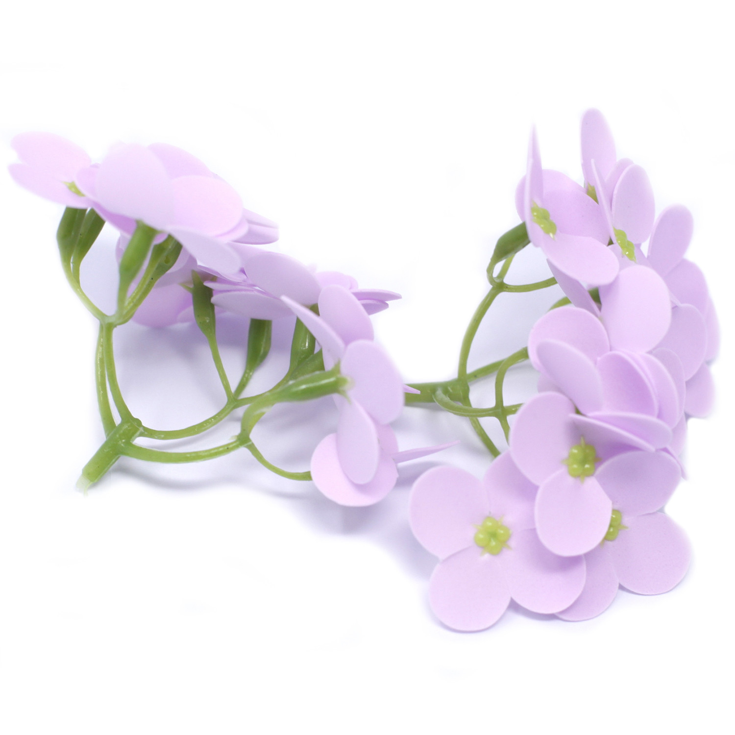 10x Craft Soap Flowers - Hyacinth Bean - Lavender