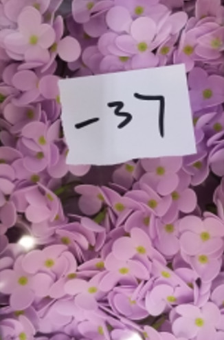 10x Craft Soap Flowers - Hyacinth Bean - Lavender