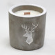 Med Pot - Stag Head - Whiskey &amp; Woodsmoke