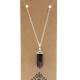 Gemstone Classic Point Pendant - Amethyst