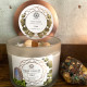 Mint and Moonstone Gemstone Candle - Inner Growth