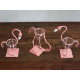 Hydroponic Home Décor - Pink Metal Flamingo Des 1
