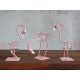 Hydroponic Home Décor - Pink Metal Flamingo Des 1