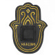 Healling Incense Plate - Black &amp; Gold Lava-Stone Effect
