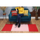 Indian Cotton Rug - 70x170cm - Red/Pink