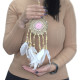 6x Pastel Pink Macramé Dream Catcher 9cm (asst colours)