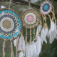6x Pastel Pink Macramé Dream Catcher 12cm (asst colours)