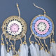 6x Pastel Pink Macramé Dream Catcher 12cm (asst colours)
