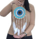 6x Pastel Pink Macramé Dream Catcher 16cm (asst colours)