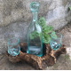 Molten Glass on Wood- Whisky Set