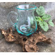 Molten Glass on Wood- Water Jug