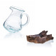 Molten Glass on Wood- Water Jug