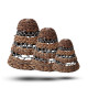 Natural Banana Leaf &amp; Abu-Abu Raffia Lamp Shades - Set of 3
