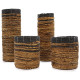 Banana Leaf Set - 2 Vase &amp; 2 Bins
