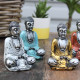 6x Silver Mini Buddha (Assorted Colours)