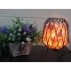 Mesh Salt Rock Brazier,Pink Salt Chunks, Cable &amp; Bulb