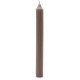 Solid Colour Dinner Candles - Rustic Taupe - Pack of 5