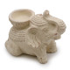 Elephant Incense &amp; Candle Holder (cream)