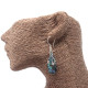 Shell &amp; Silver Earrings - Three Hearts - Abalone