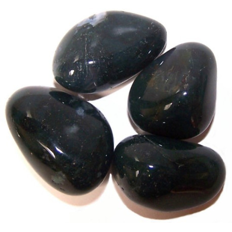 24x L Tumble Stones - Green Moss