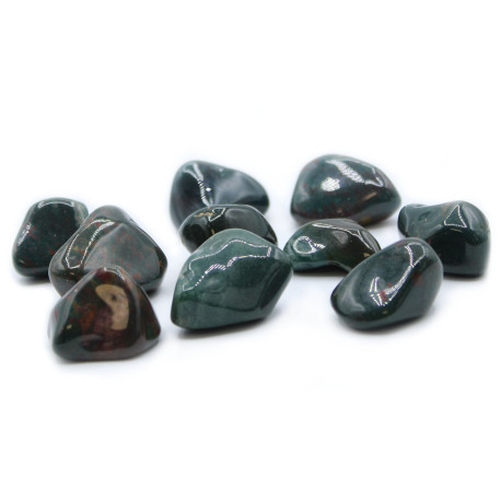 24x L Tumble Stones - Bloodstone