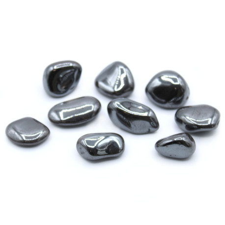 24x L Tumble Stones - Hematite