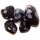 24x L Tumble Stones - Obsidian Snowflake